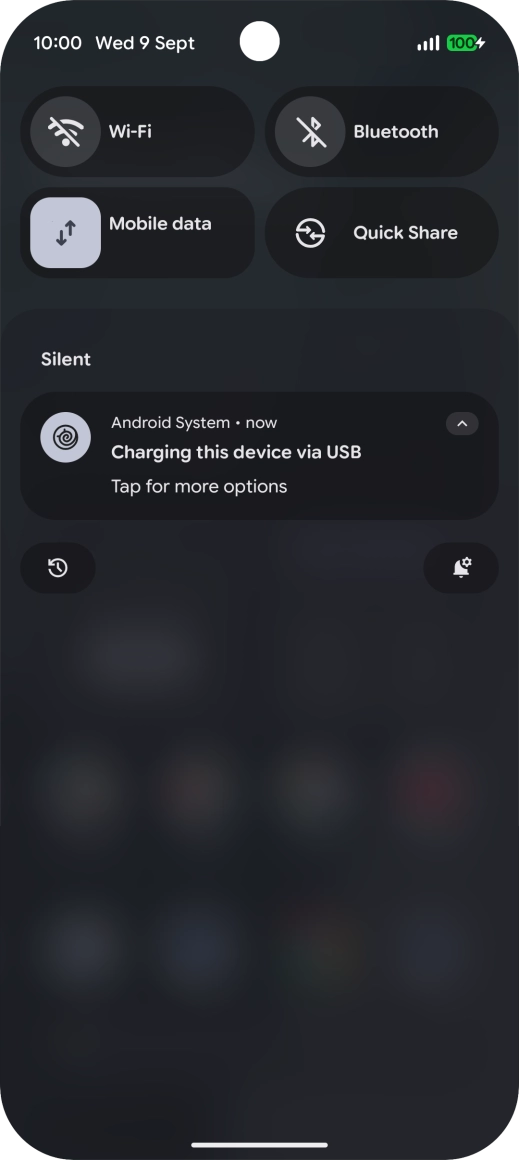 Press Tap for more options.