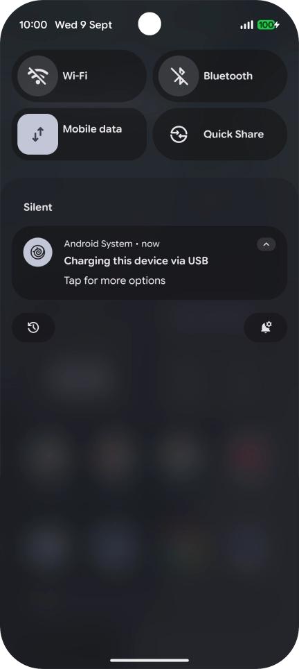 Press Tap for more options.