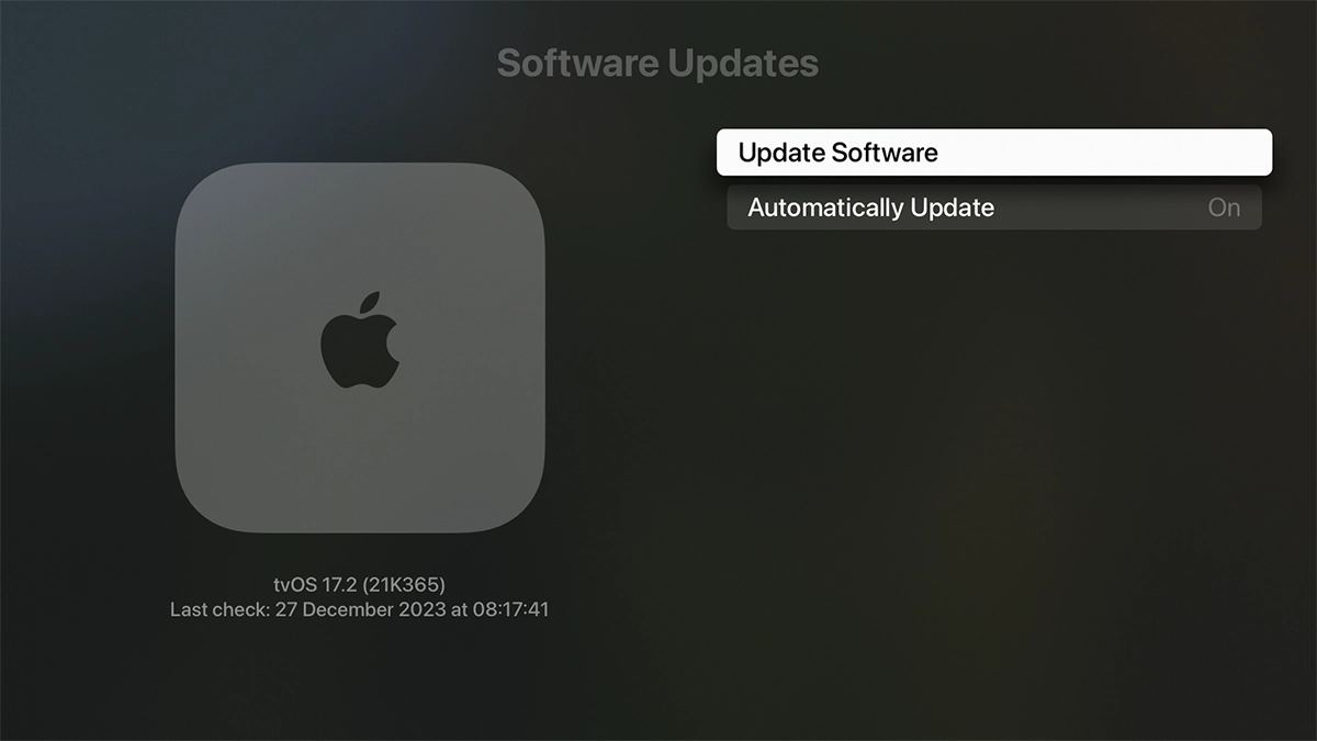 Highlight Update Software.