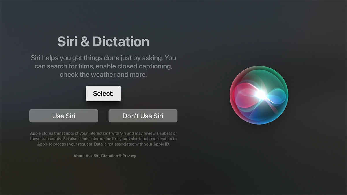 Highlight the required setting.
