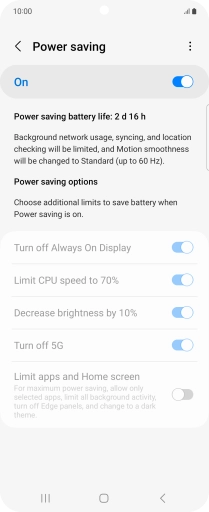 Press the Home key to return to the home screen.