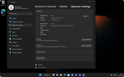 Your laptop's IMEI number is displayed next to IMEI:.