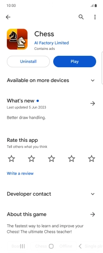 Press Uninstall.