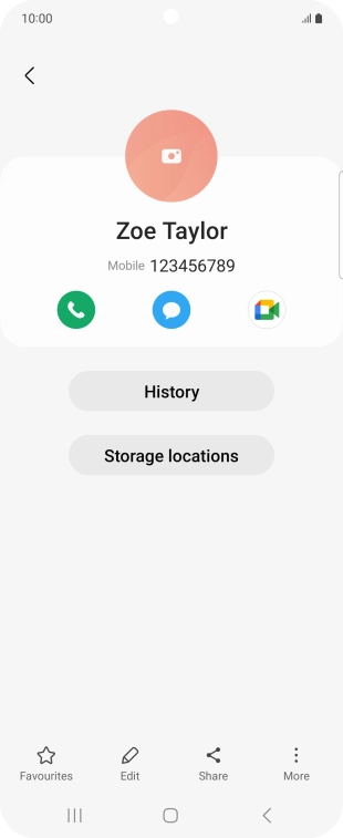 Press the Home key to return to the home screen.