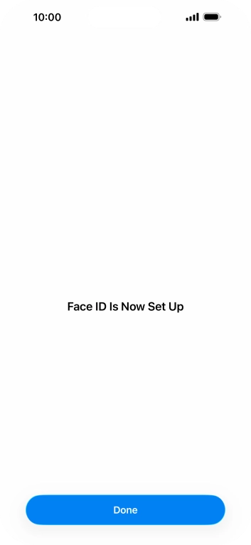 Press Done. If you haven't previously selected a phone lock code, key in a code of your own choice twice.