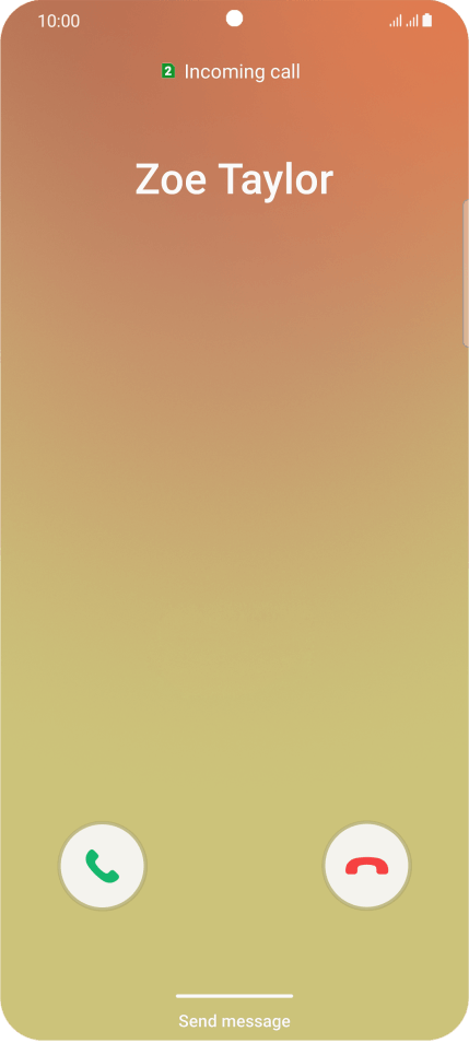 Answer call - Samsung Galaxy S21+ 5G - Optus