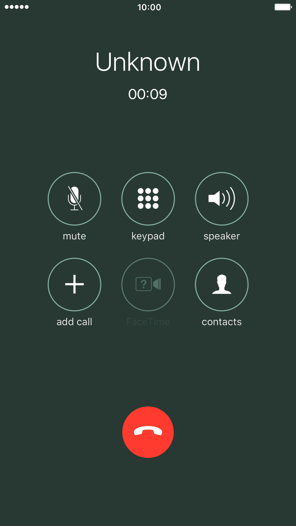 incoming call screen iphone