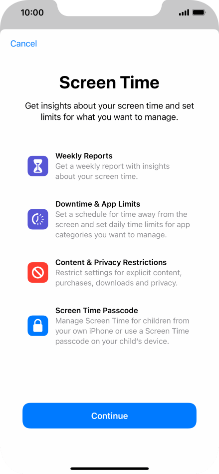 Choose Screen Time settings - Apple iPhone 12 Pro Max - Optus