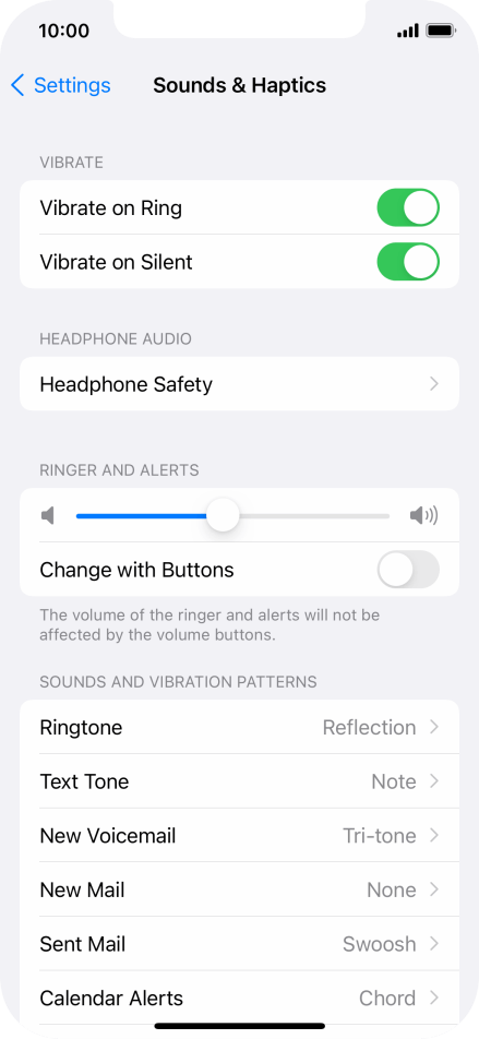 Turn vibration on or off - Apple iPhone 12 - Optus