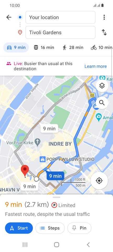 google maps on samsung active 2