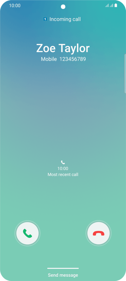 Answer call - Samsung Galaxy S21 Ultra 5G - Optus