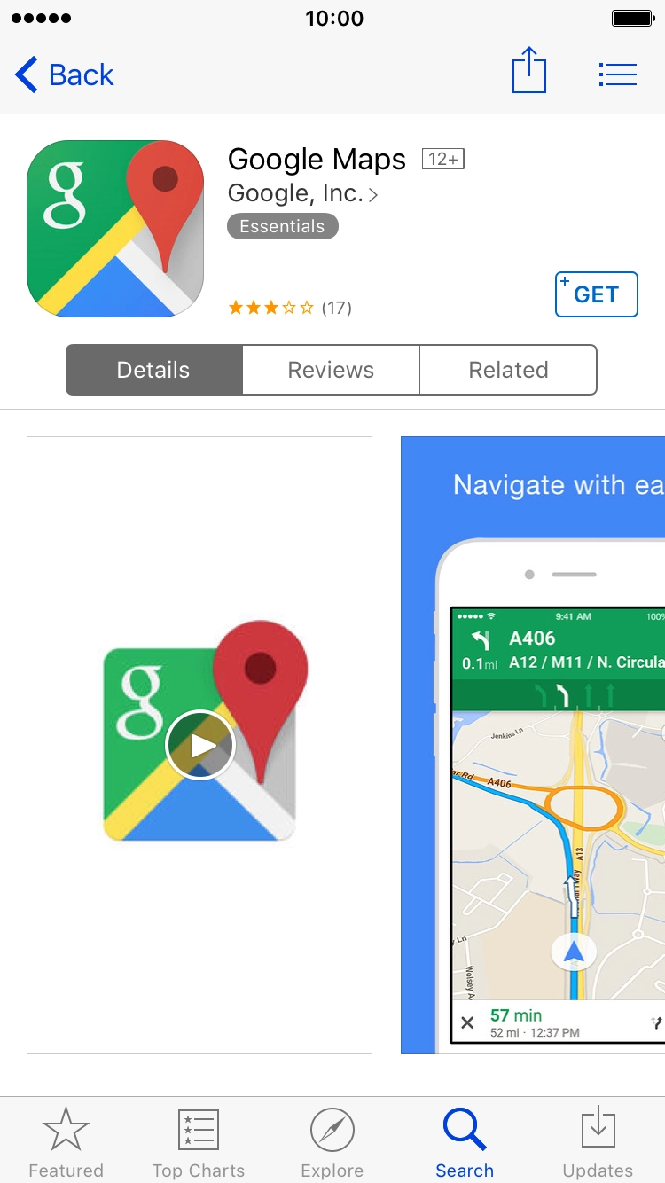 download google maps not talking iphone