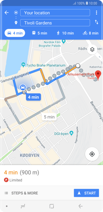 google maps galaxy active 2
