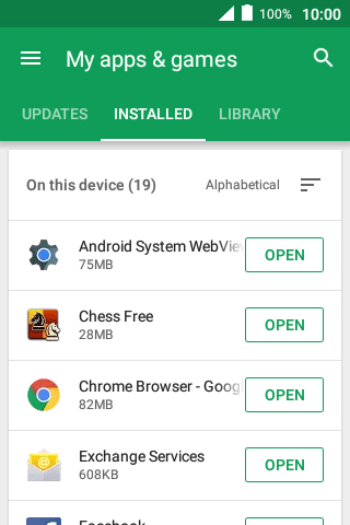 Uninstall apps - Alcatel Pixi 4 (3.5) - Optus