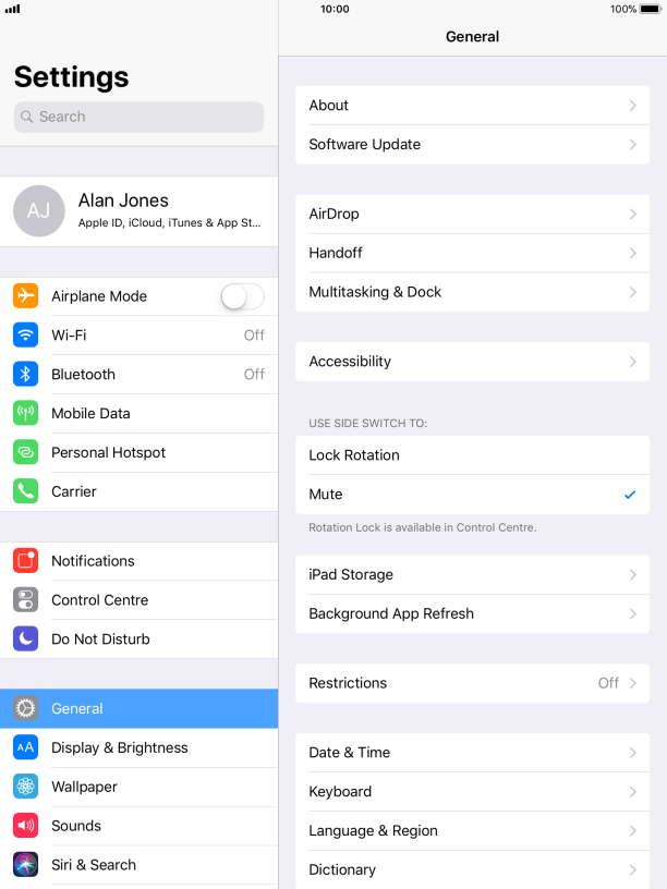 How To Change Language On Mac Air Choose settings for Find My iPad - Apple iPad Air - Optus