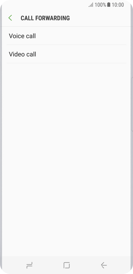 call forwarding samsung s8