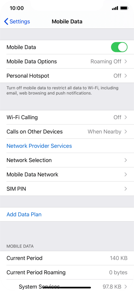 Check data usage - Apple iPhone 11 - Optus