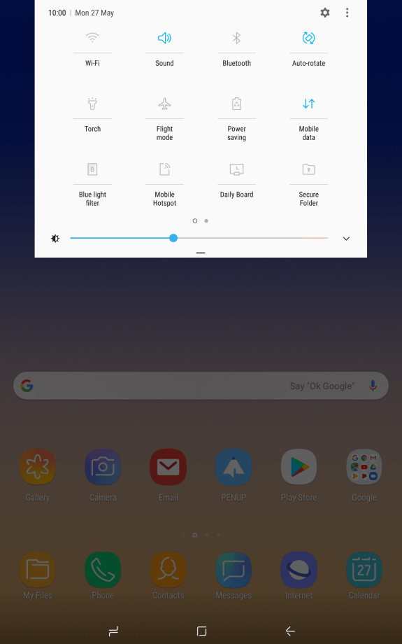 Turn mobile data on or off - Samsung Galaxy Tab S4 - Optus