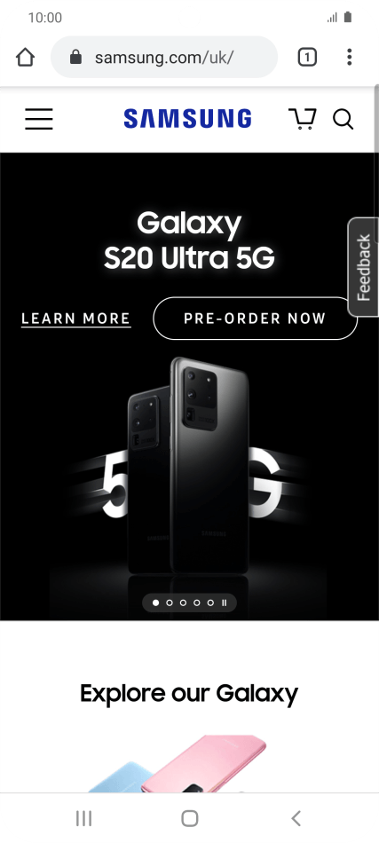 Clear browser data - Samsung Galaxy S20 5G - Optus
