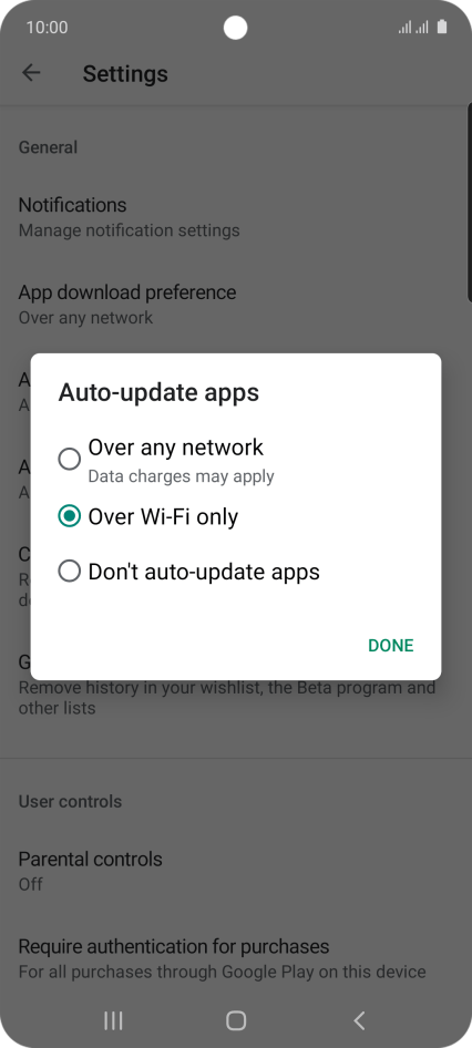 Turn automatic update of apps on or off - Samsung Galaxy A51 - Optus