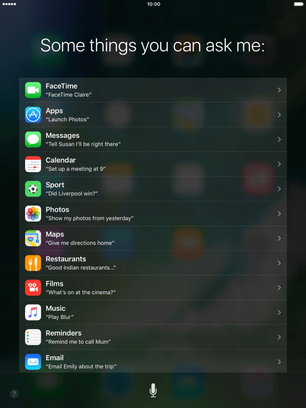 Use Siri - Apple iPad Air 2 - Optus