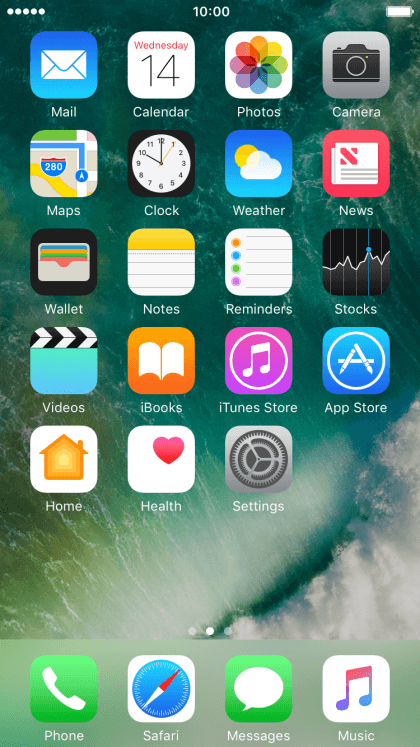 List of screen icons - Apple iPhone 6 - Optus