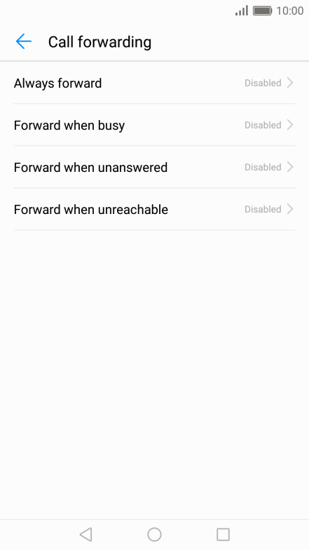 Divert calls to your voicemail - Huawei P10 - Optus