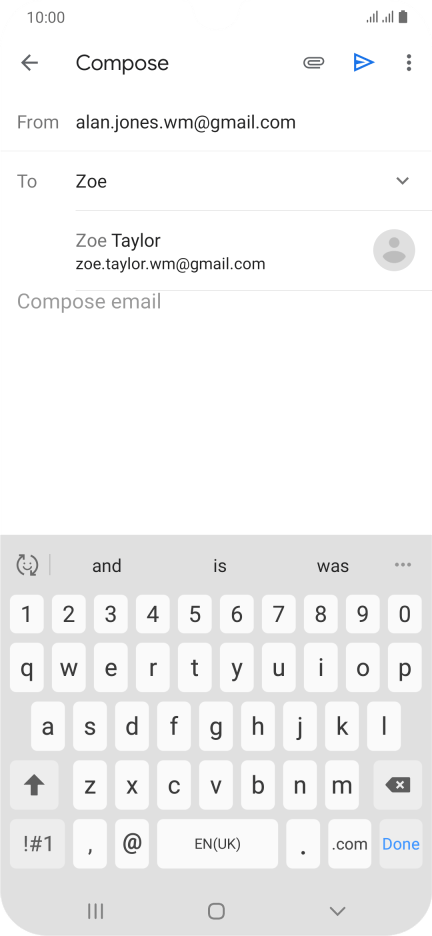 gmail samsung galaxy watch