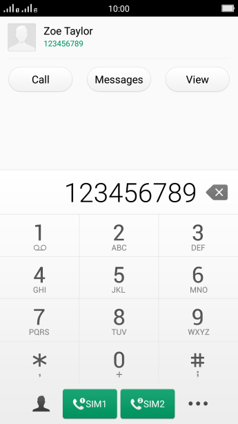Call a phone number - OPPO R7 - Optus