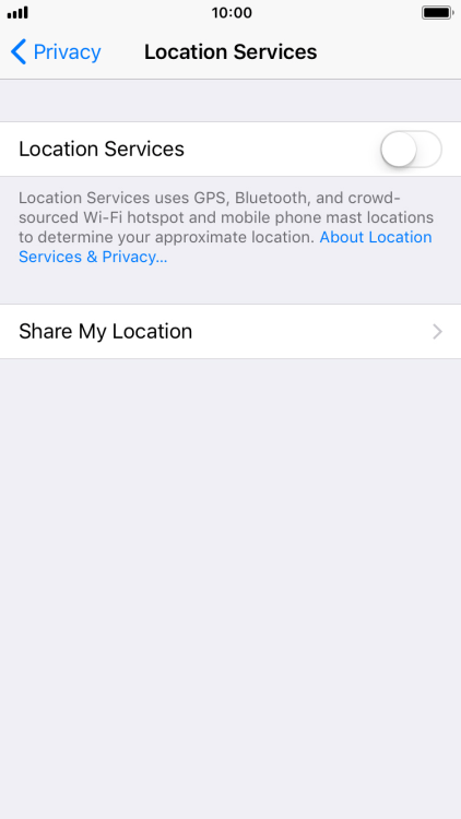 turning on gps on iphone