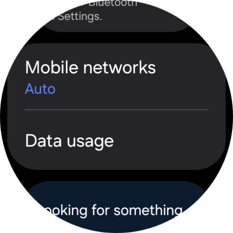 Press Data usage.