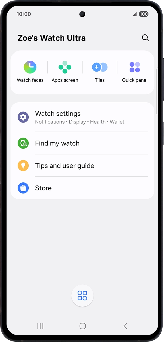On your phone: Press Apps screen.