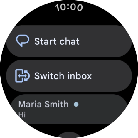 Press the required text message to read it.