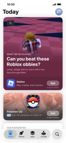 Press the search icon.