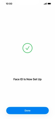 Press Done. If you haven't previously selected a phone lock code, key in a code of your own choice twice.