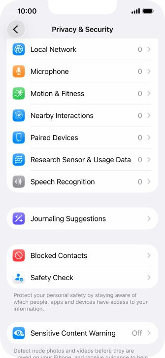 Press Sensitive Content Warning.