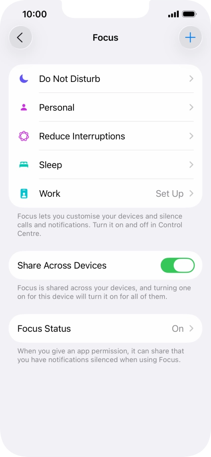 Press Do Not Disturb.