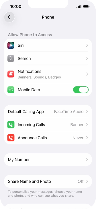 Press Announce Calls.