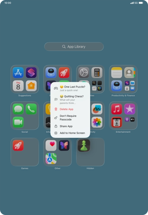 Press Don't Require Passcode.
