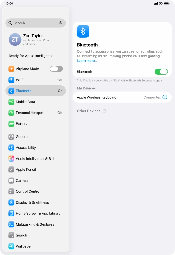Slide your finger upwards starting from the bottom of the screen to return to the home screen.