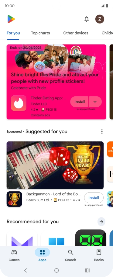 Press Search.
