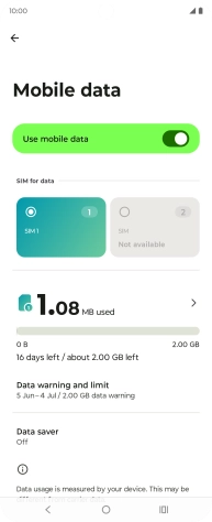 Press Data Saver.