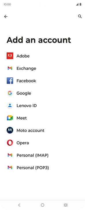 Press Google.