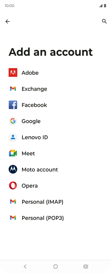 Press Google.