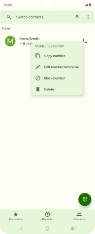 Press Block number.