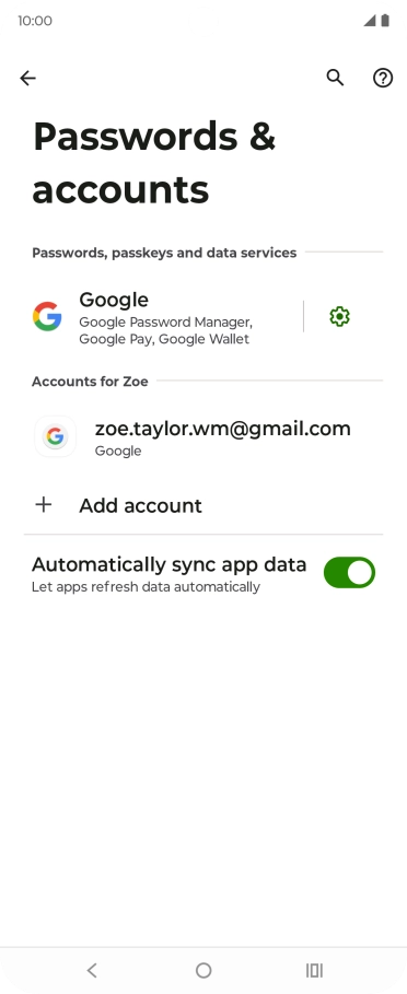 Press the Home key to return to the home screen.