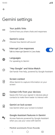 Follow the instructions on the screen to select the required settings.