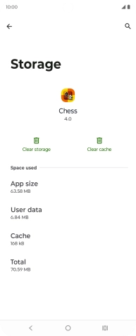 Press Clear cache.