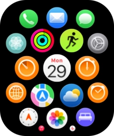 Press the message icon.