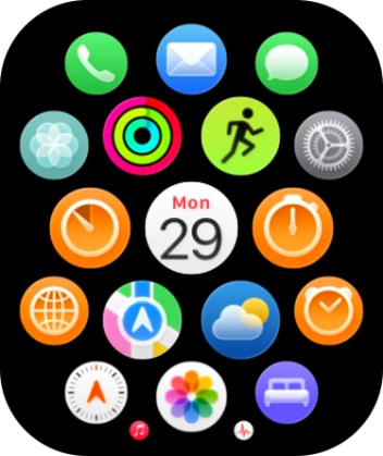 Press the message icon.